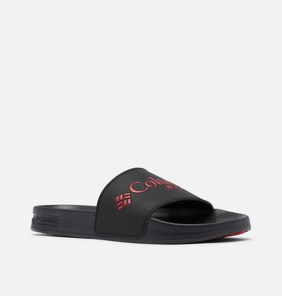 Columbia PFG Tidal Ray Sandals Black Red For Men's NZ79205 New Zealand